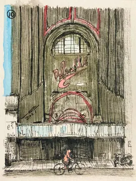 10 Palermo Club, Jorge Luis Borges 2454., LUG-010. Acuarela y tinta.