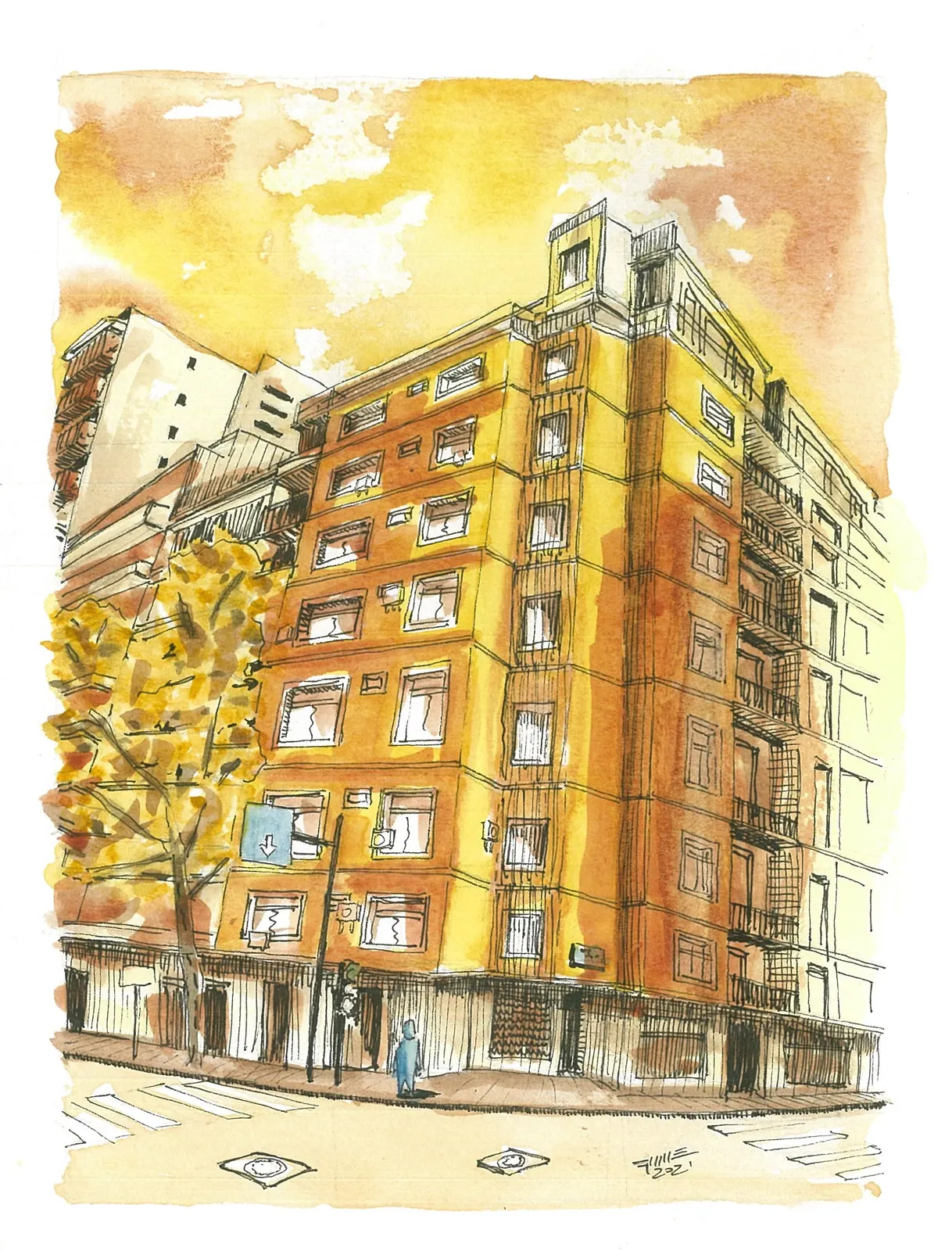 Sin título, LUG-014. Obra sobre papel, .