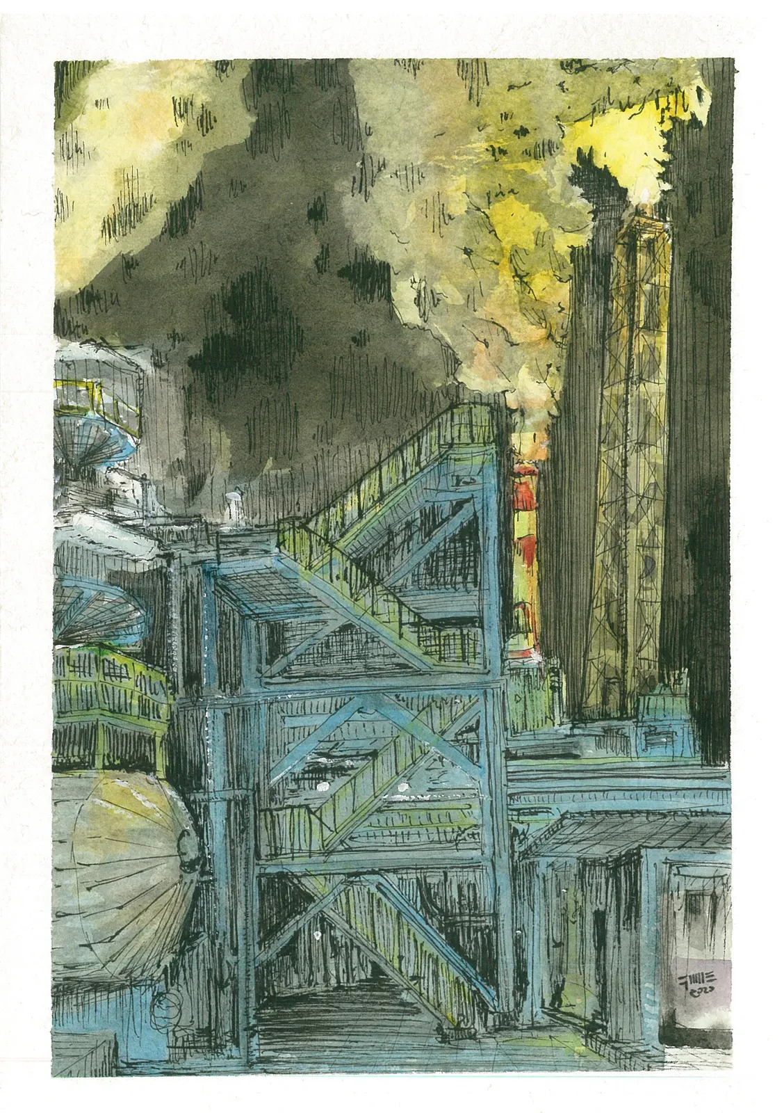 Sin título, LUG-019. Obra sobre papel, .
