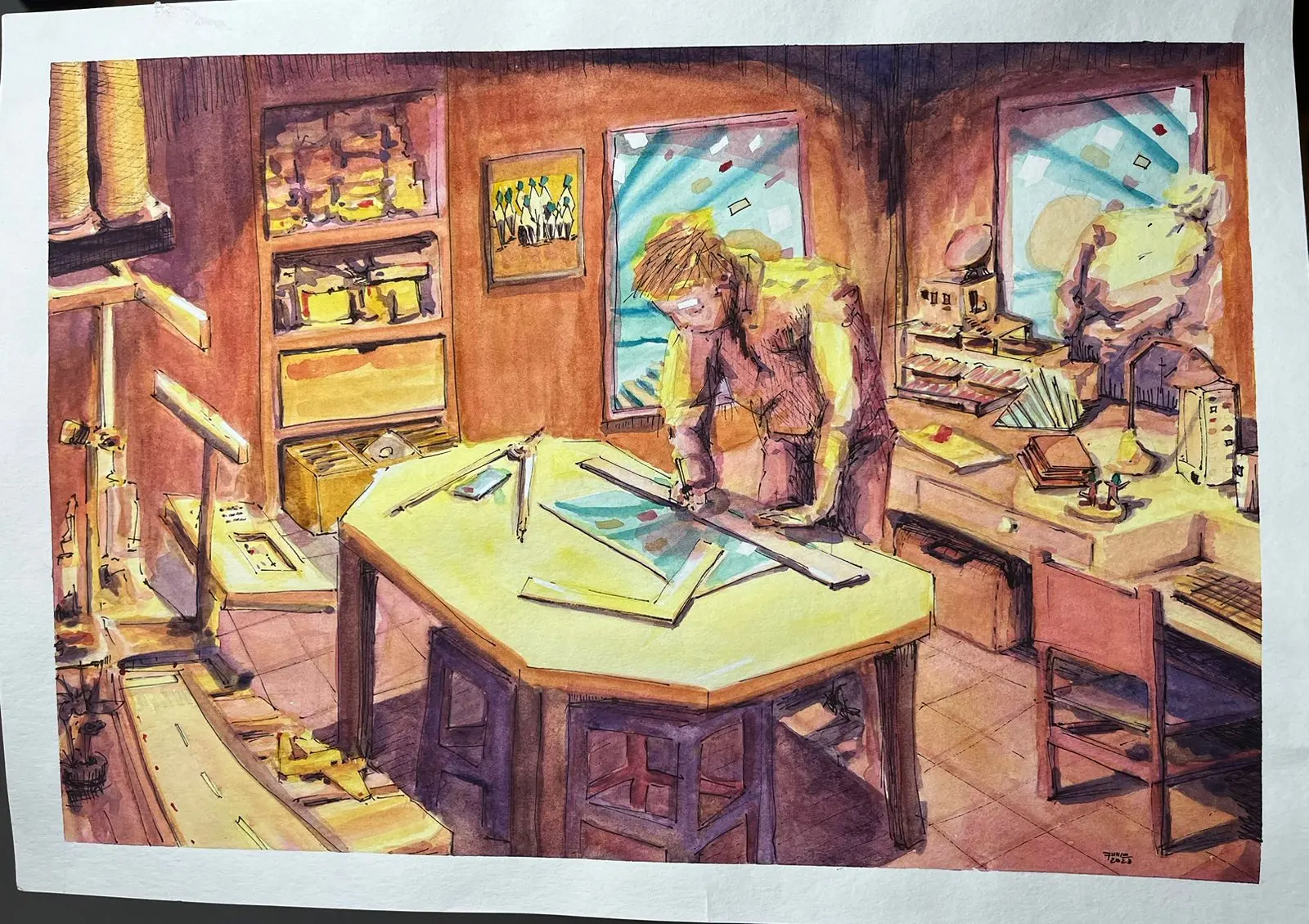 Sin título, PER-002. Obra sobre papel, .