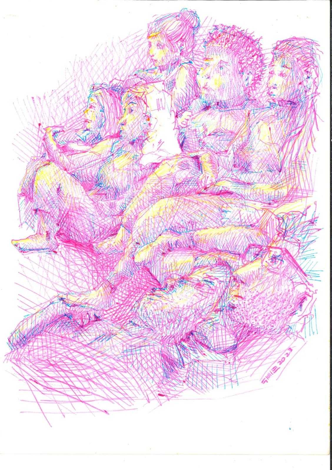 Apoyo, PER-027. Obra sobre papel, 14,8 × 21 cm.