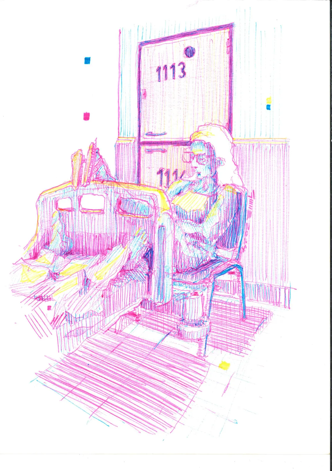 Sin título, PER-034. Obra sobre papel, 14,8 × 21 cm.