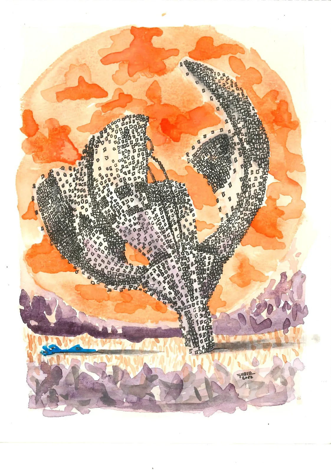 Sin título, VAR-008. Obra sobre papel, .