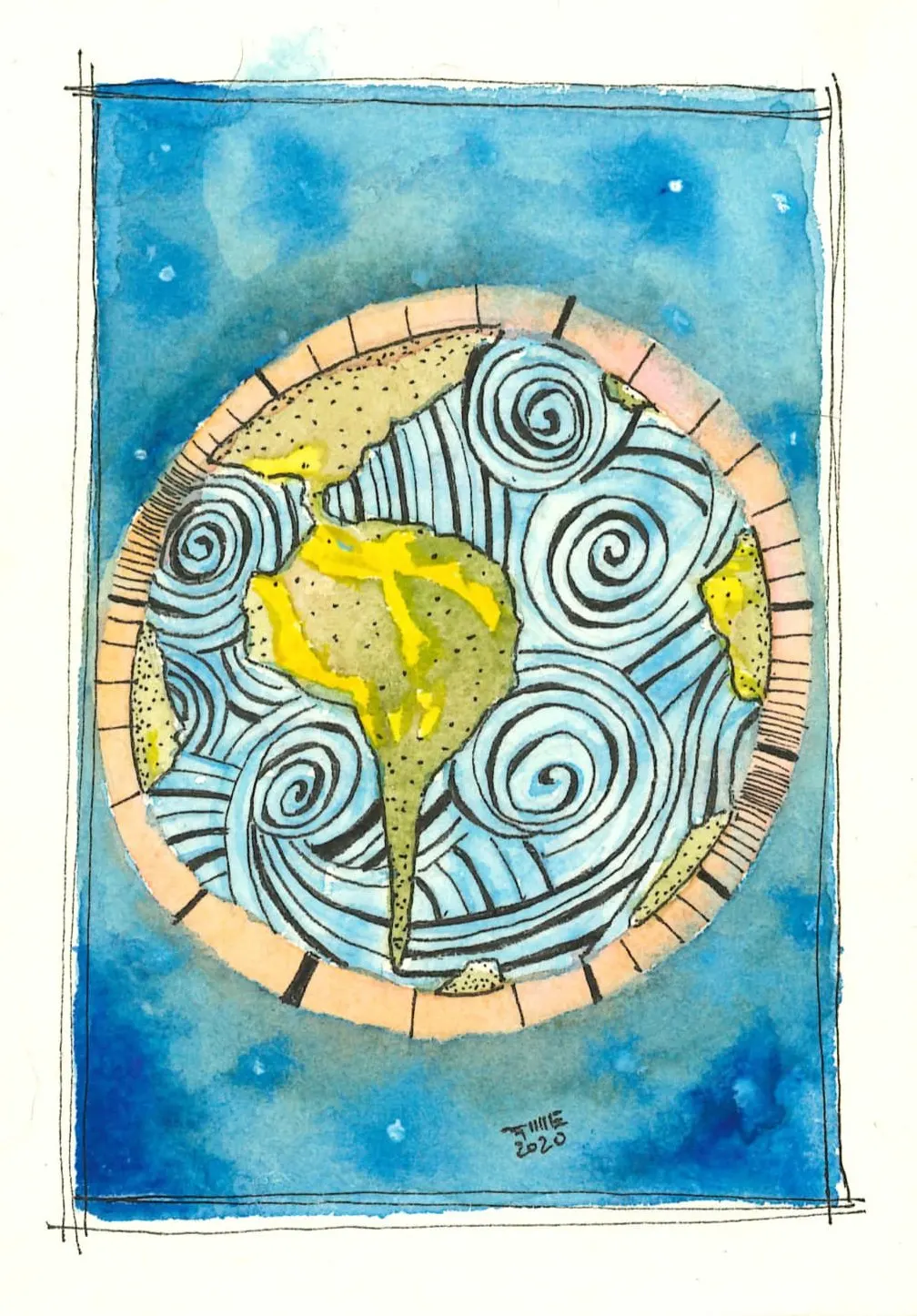 Sin título, VAR-016. Obra sobre papel, .