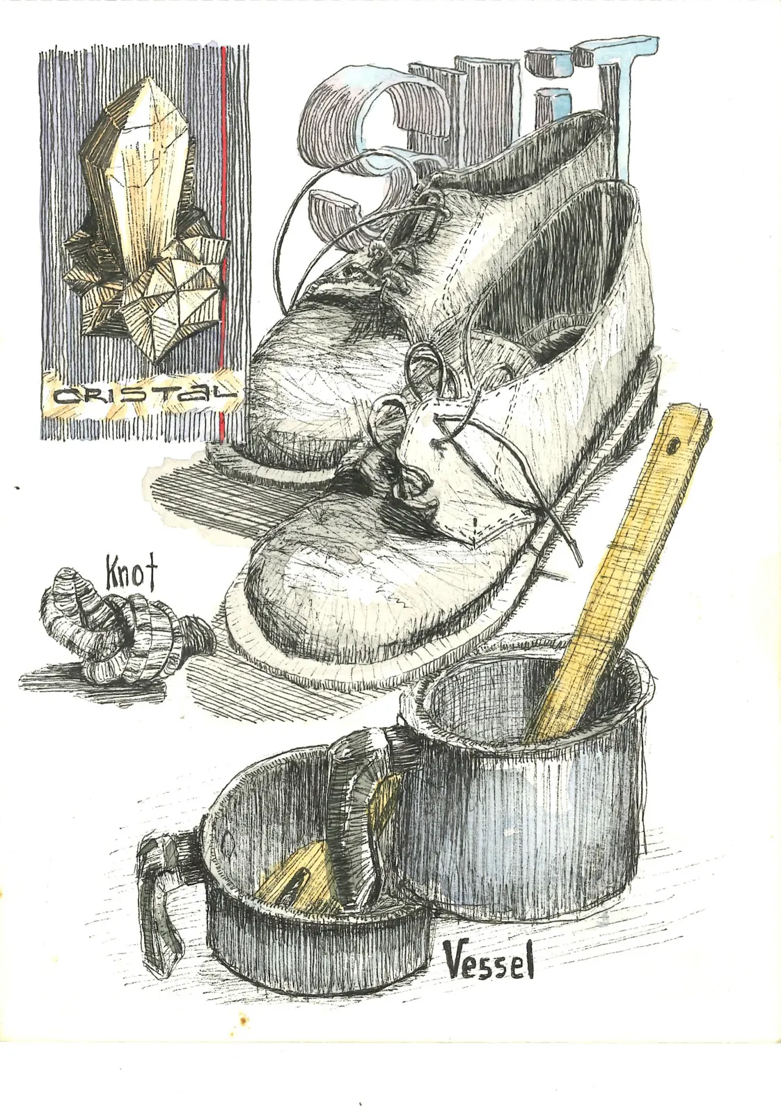 Sin título, VAR-028. Obra sobre papel, ≈ 15 × 19,5 cm.