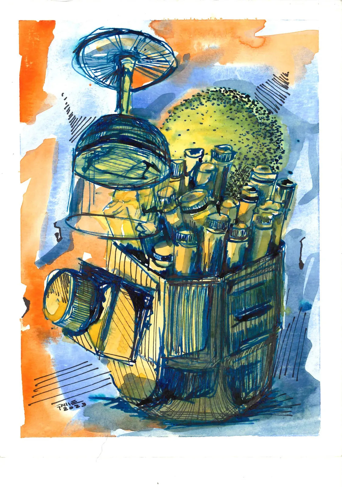 Sin título, VAR-038. Obra sobre papel, .