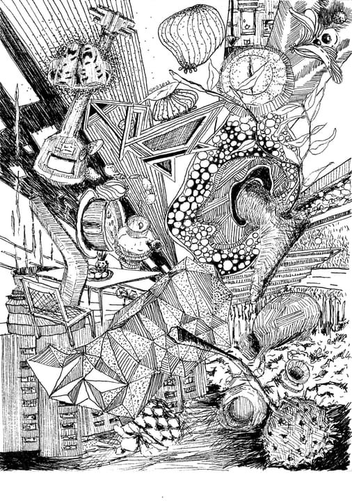 Sin título, VAR-042. Obra sobre papel, .