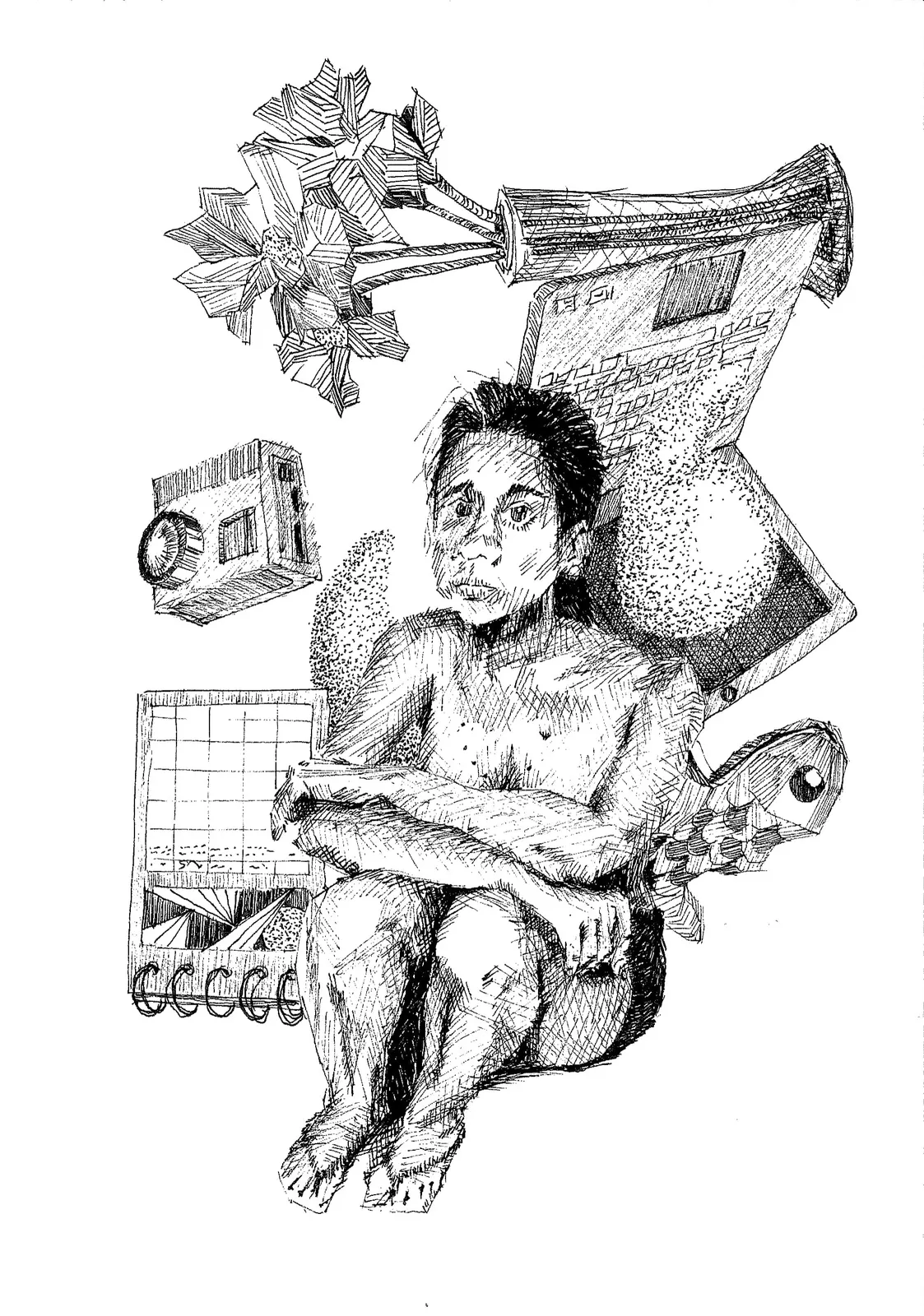 Sin título, VAR-043. Obra sobre papel, .