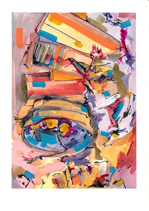 Sin título, VAR-045. Obra sobre papel, .