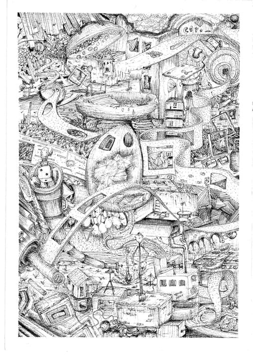 Sin título, VAR-046. Obra sobre papel, .
