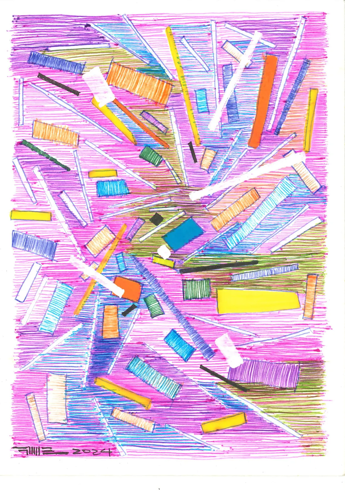 Sin título, VAR-047. Obra sobre papel, .